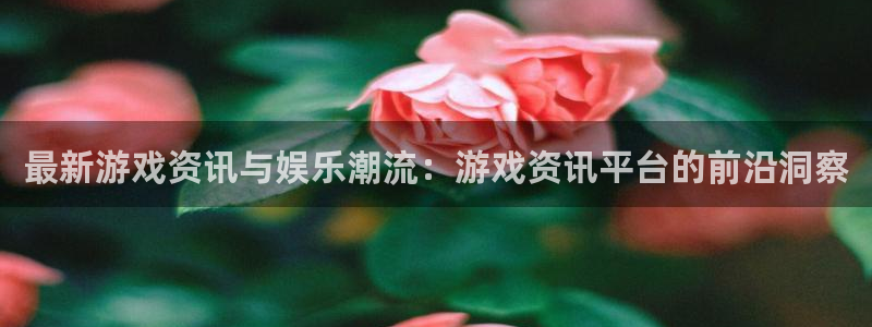 赢咖娱乐娱乐：最新游戏资讯与娱乐潮流：游戏资讯平台的前沿洞察