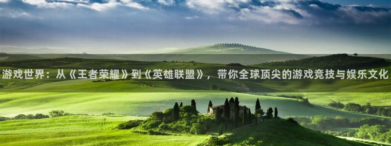 赢咖娱乐的意思：游戏世界：从《王者荣耀》到《英雄联盟》，带你